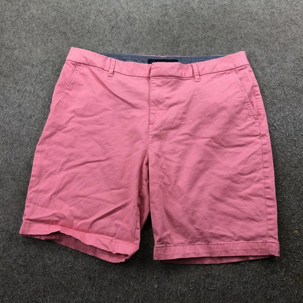 Tommy Hilfiger Shorts Womens 12 Pink Chino Twill Flat Front 9 Inseam Casual